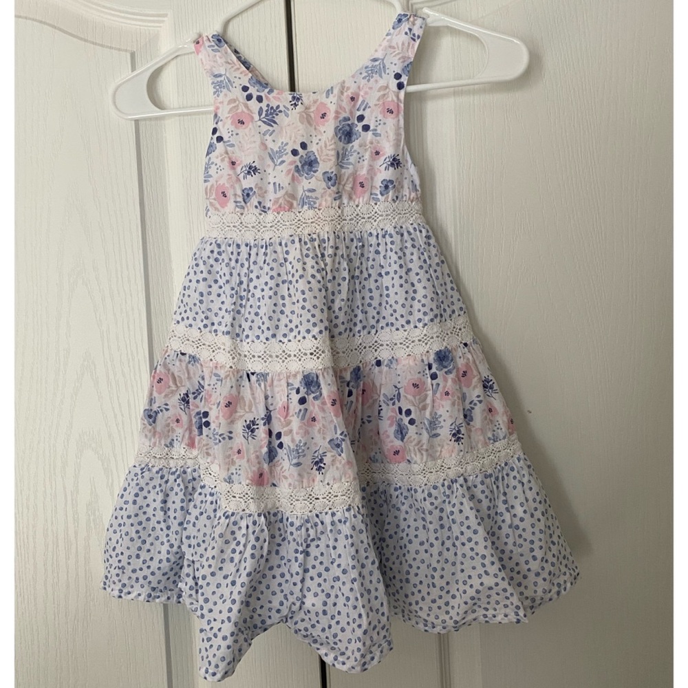 Tommy Bahama Girl pink Blue Floral Dress